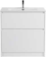 Мебель для ванной комнаты BelBagno Kraft 80 напольная, bianco opaco, раковина BB800ETL