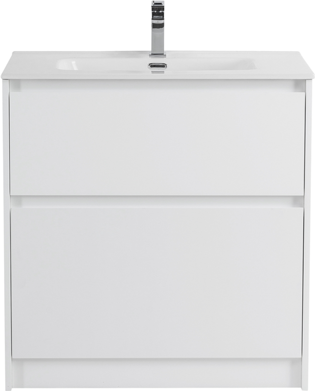 Мебель для ванной комнаты BelBagno Kraft 80 напольная, bianco opaco, раковина BB800ETL