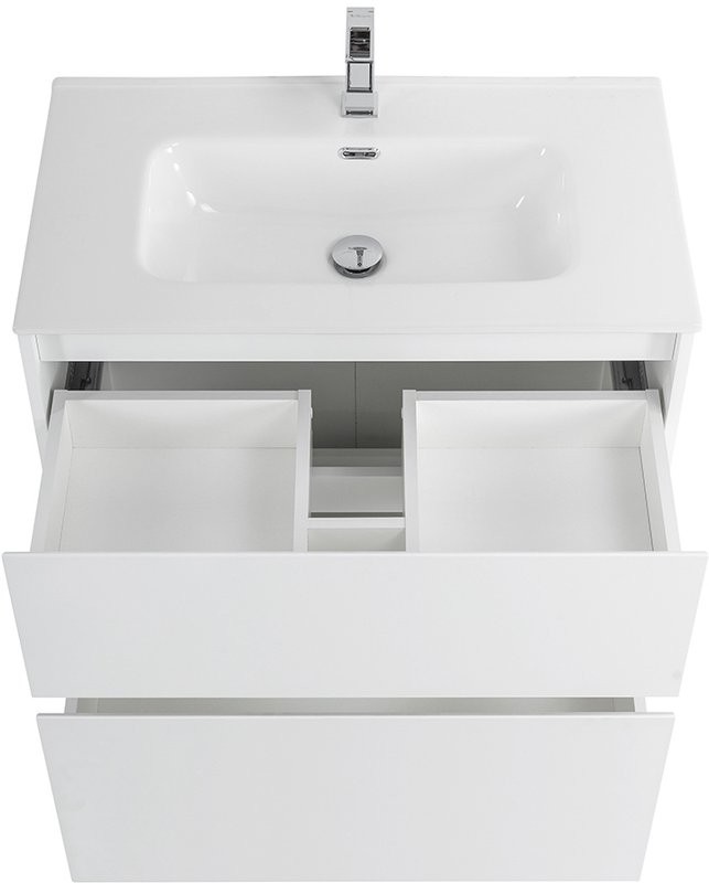 Мебель для ванной комнаты BelBagno Kraft 80 напольная, bianco opaco, раковина BB800ETL