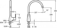 Смеситель для кухни Jacob Delafon Marie E21151-CP