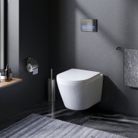 Унитаз подвесной AM.PM Sense C741701SC безободковый, с микролифтом