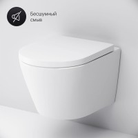 Унитаз подвесной AM.PM Sense C741701SC безободковый, с микролифтом