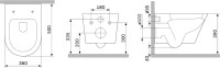 Унитаз подвесной AM.PM Sense C741701SC безободковый, с микролифтом