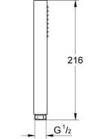 Душевая лейка Grohe Euphoria Cube Stick 27699000 Душевая лейка Grohe Euphoria Cube Stick 27699000