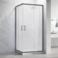 Душевой уголок Veconi Rovigo RV-27GM 110х80 см, профиль оружейная сталь, стекло прозрачное