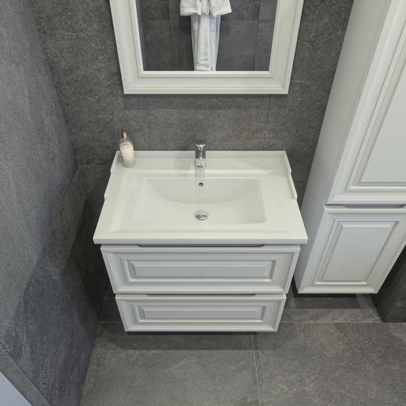 Мебель для ванной комнаты Caprigo Ponza 70 белая