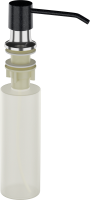 Мойка кухонная Ulgran U-608 308 черная + дозатор U-01 черный
