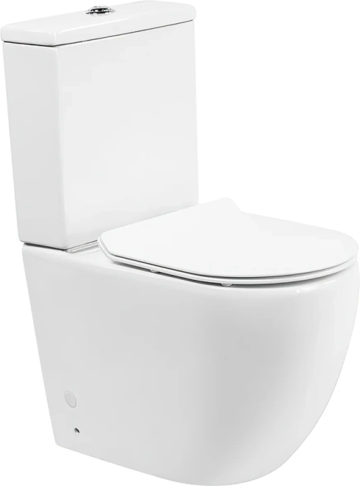 Унитаз-компакт напольный BelBagno Amanda BB051CPR безободковый, крышка BB2111SC с микролифтом, бачок BB051T