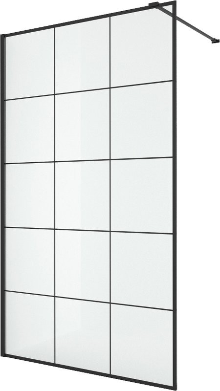 Душевая перегородка Ceruttispa Muza T100 100 см, профиль черный
