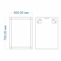 Зеркало MIXLINE "Стронг" 500*700 (ШВ) гравировка Зеркало MIXLINE "Стронг" 500*700 (ШВ) гравировка