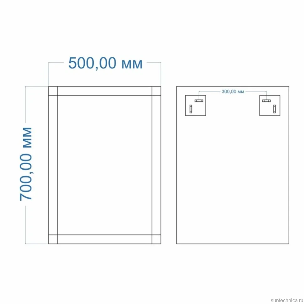 Зеркало MIXLINE "Стронг" 500*700 (ШВ) гравировка