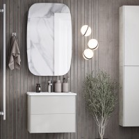 Мебель для ванной комнаты AQUATON Сохо 60 cлэйт, галька серая