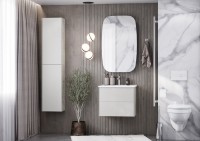 Мебель для ванной комнаты AQUATON Сохо 60 cлэйт, галька серая