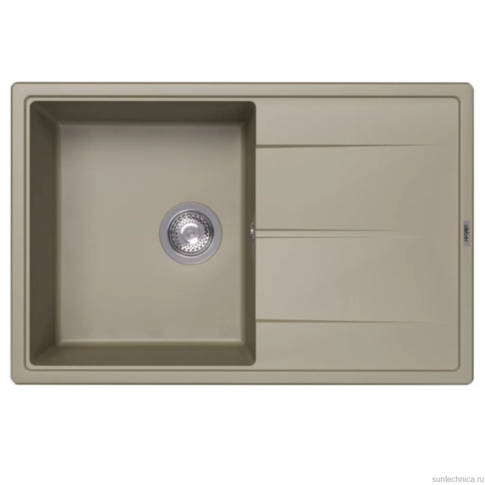 Мойка кухонная Abber Quarz AQ2904S матовая песочная