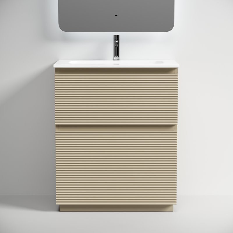 Тумба с раковиной Sancos Folk Floor 70 напольная, капучино, раковина CN7031