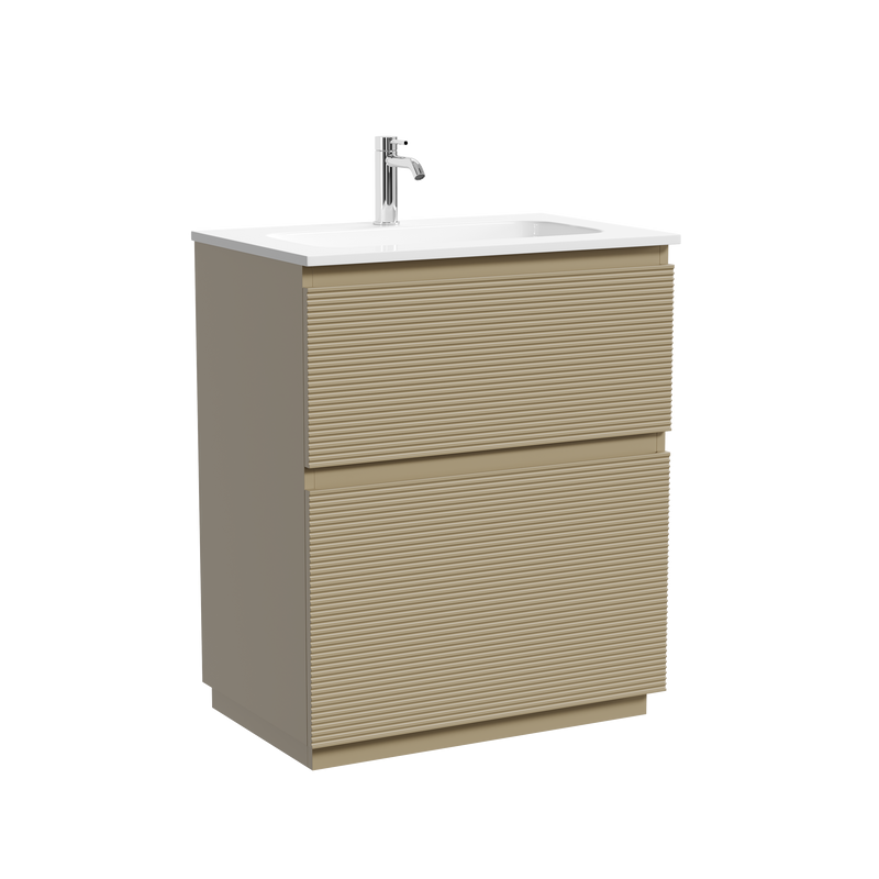 Тумба с раковиной Sancos Folk Floor 70 напольная, капучино, раковина CN7031