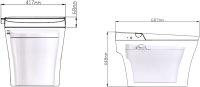 Умный унитаз напольный Panasonic CH 2720