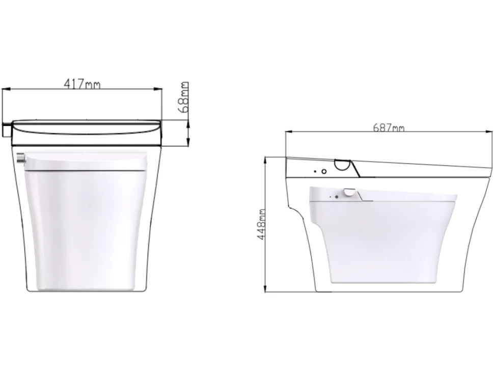 Умный унитаз напольный Panasonic CH 2720