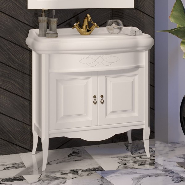 Тумба под раковину Opadiris Лоренцо 80 белая матовая