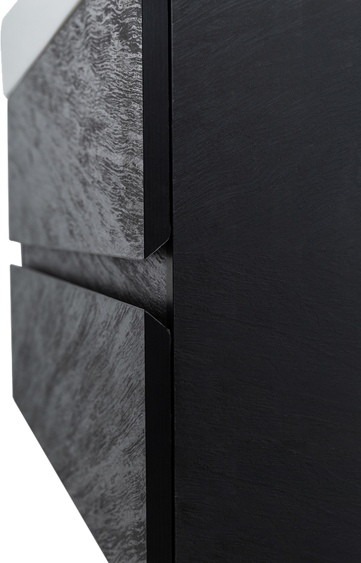 Мебель для ванной комнаты Cezares Molveno 46 80 nero, с раковиной Cezares CZR-MIL-80-LVB