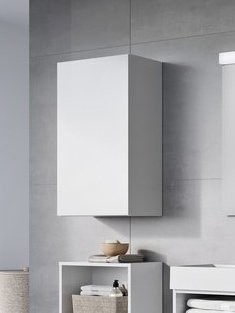 Шкаф в ванную Ravak Natural SB 45 L/R подвесной, глянцевый белый