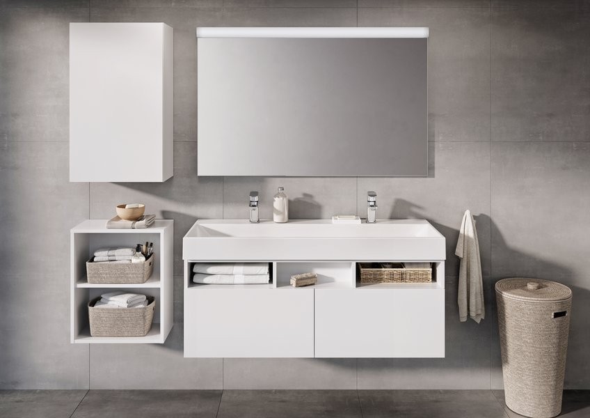 Шкаф в ванную Ravak Natural SB 45 L/R подвесной, глянцевый белый