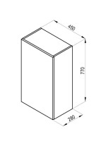 Шкаф в ванную Ravak Natural SB 45 L/R подвесной, глянцевый белый