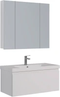 Мебель для ванной комнаты Lemark Veon mini 90 белая глянцевая, 1 ящик