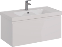 Мебель для ванной комнаты Lemark Veon mini 90 белая глянцевая, 1 ящик