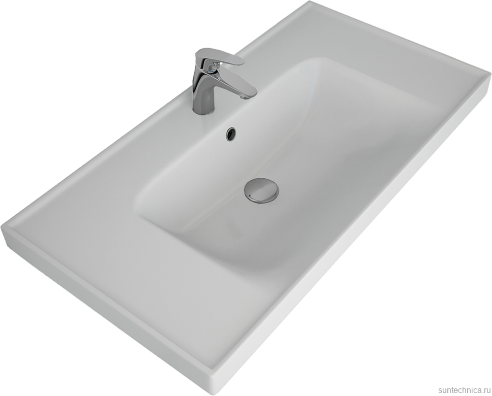 Мебель для ванной комнаты Lemark Veon mini 90 белая глянцевая, 1 ящик