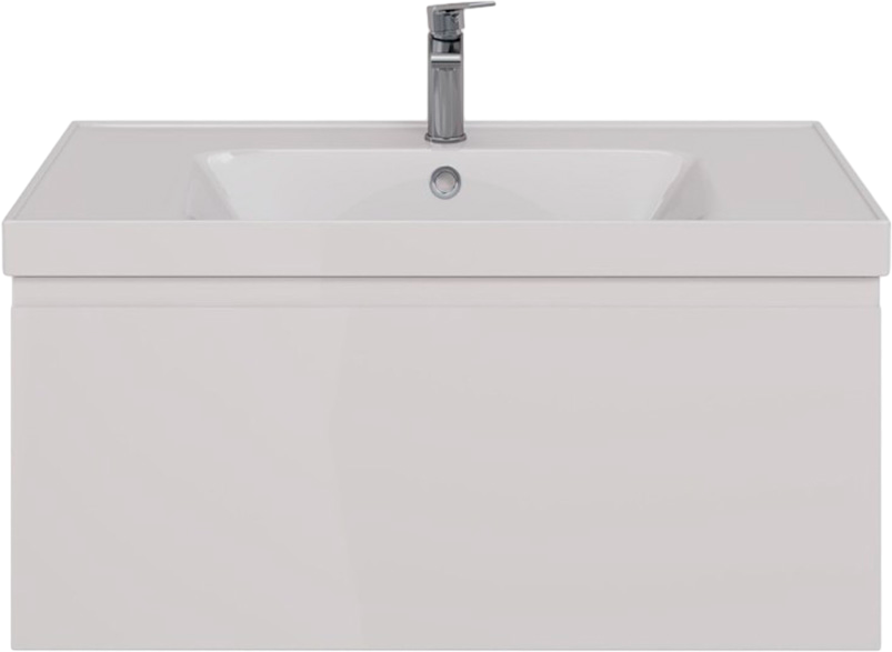 Мебель для ванной комнаты Lemark Veon mini 90 белая глянцевая, 1 ящик