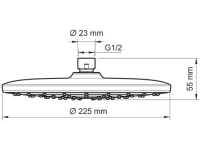 Верхний душ Wasserkraft A077