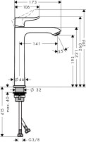 Смеситель для раковины Hansgrohe Metris 31185000
