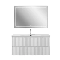 Мебель для ванной комнаты BelBagno Uno 120 подвесная, 2 ящика, bianco opaco