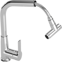Комплект Мойка Paulmark Lassan 304444-BS брашированная нержавеющая сталь + Смеситель MEGA Life MG-TK09 хром + Измельчитель Bone Crusher BC 910-SL-Slim Line