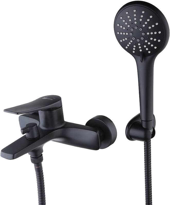 Смеситель для ванны с душем Lemark Bronx LM3714BL черный