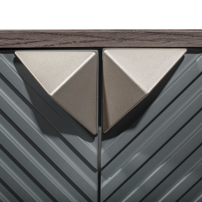 Тумба с раковиной Runo Андорра 70 подвесная, графит, дуб коньячный