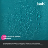 Штора для ванной IDDIS Promo P04PE18i11 200х180, темно-зеленая