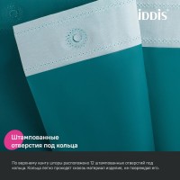 Штора для ванной IDDIS Promo P04PE18i11 200х180, темно-зеленая