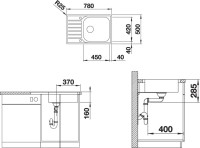 Мойка кухонная Blanco Lantos Lantos XL 6S-IF Compact