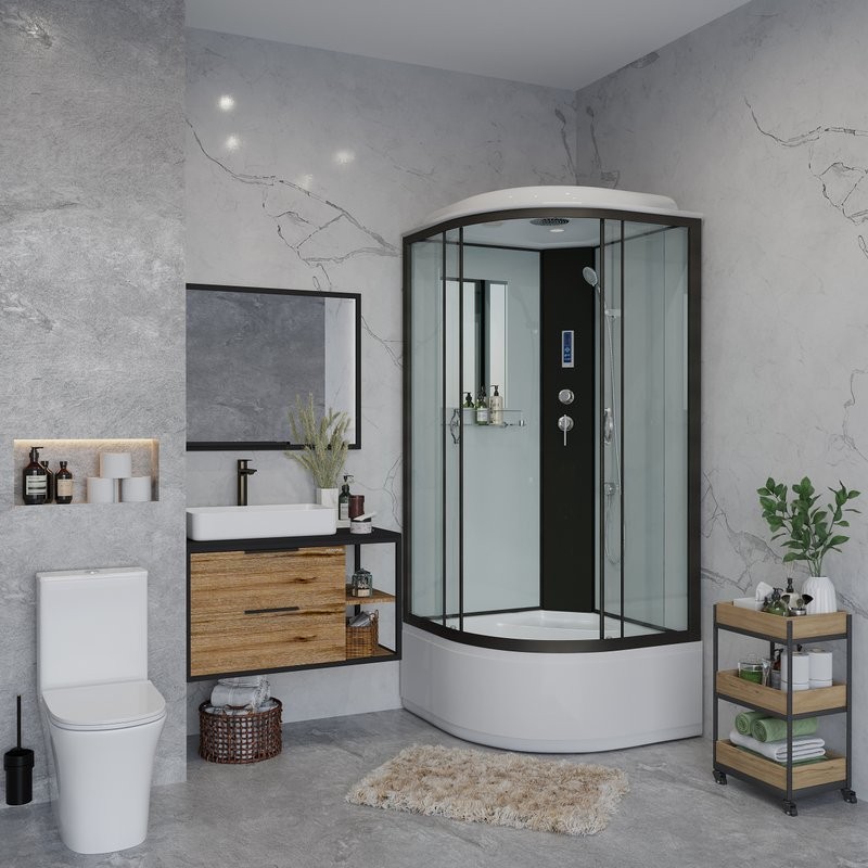 Душевая кабина Niagara Classic NG-6709-14P 100x100 см, с подсветкой и FM-радио