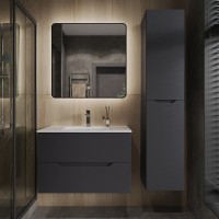 Мебель для ванной комнаты Orange Line 80 графит матовый