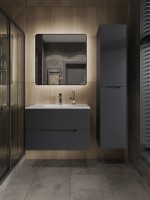 Мебель для ванной комнаты Orange Line 80 графит матовый