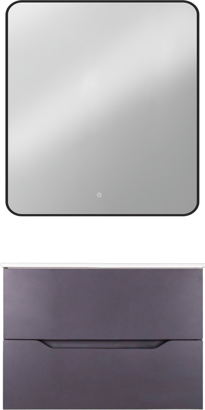 Мебель для ванной комнаты Orange Line 80 графит матовый