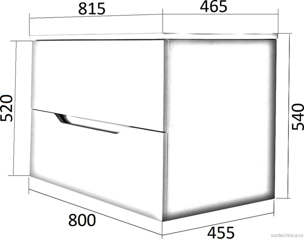 Мебель для ванной комнаты Orange Line 80 графит матовый
