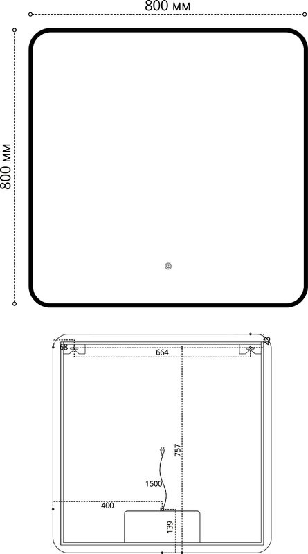 Мебель для ванной комнаты Orange Line 80 графит матовый