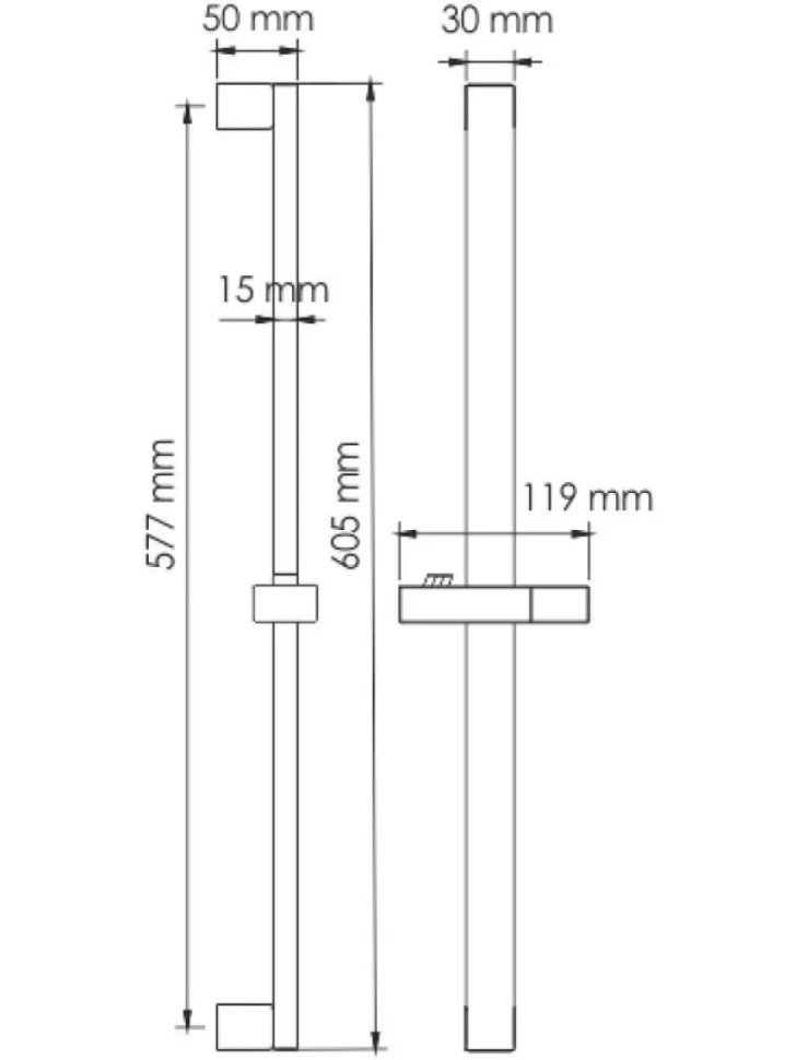 Душевая штанга Wasserkraft A123