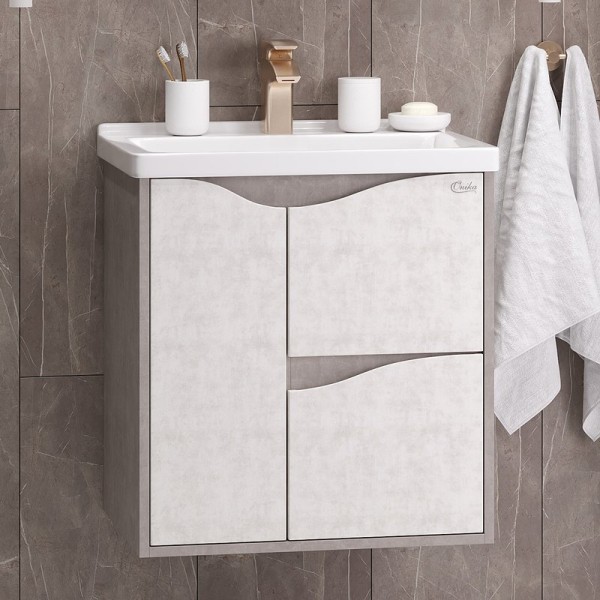 Тумба под раковину Onika Брендон 60.13 камень светлый