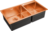 Мойка кухонная Emar PVD EMB-210 PVD Nano Coppery Мойка кухонная Emar PVD EMB-210 PVD Nano Coppery