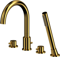 Смеситель на борт ванны WHITECROSS Y Y1232GL С ВНУТРЕННЕЙ ЧАСТЬЮ, золото